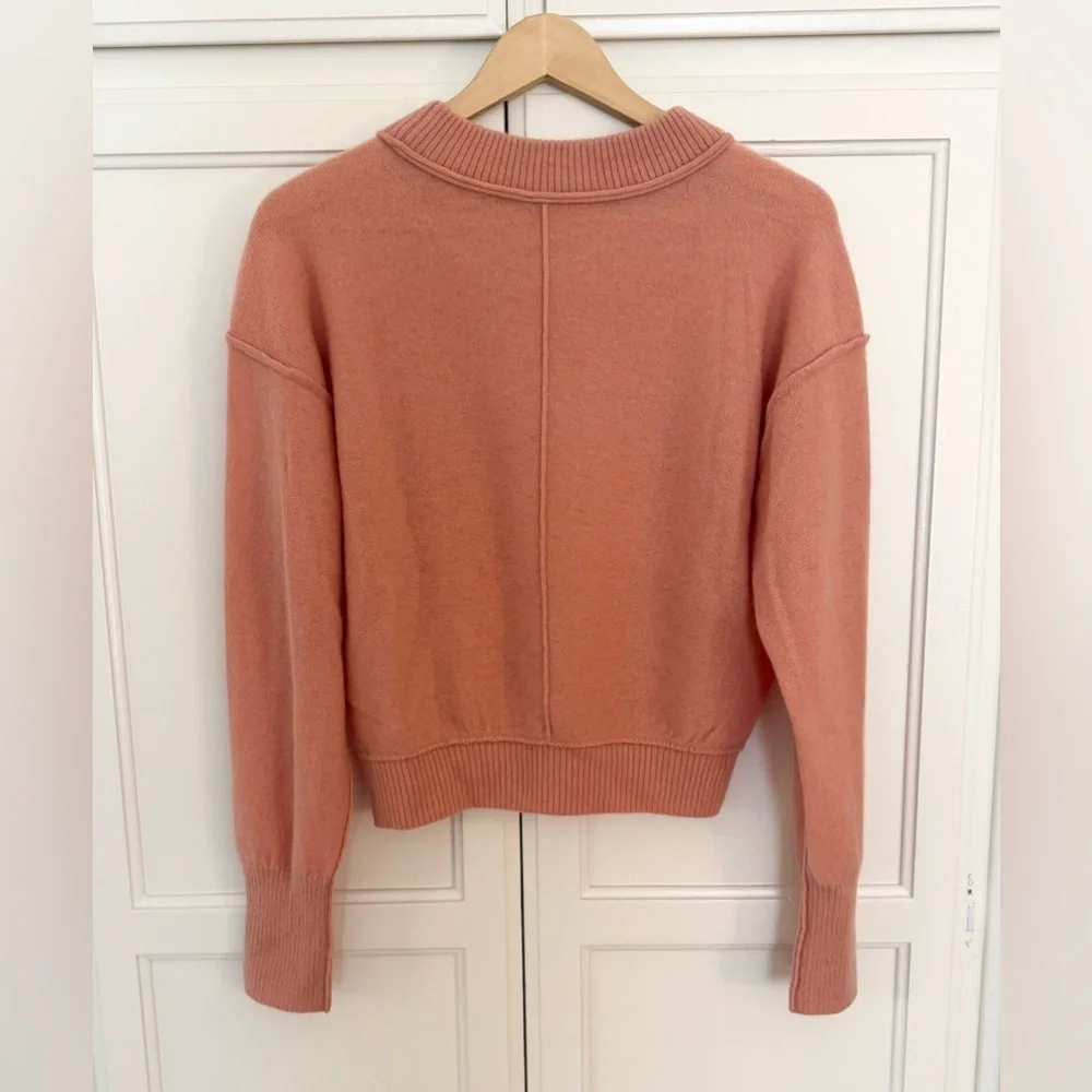 Free People Kora Cashmere Crew Sweater in Vintage Rose